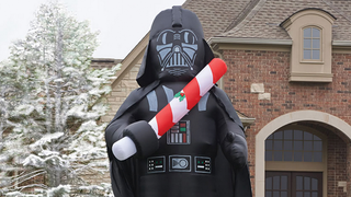 A 16-Foot Tall Inflatable Vader Is Holiday Decorating Done Easy